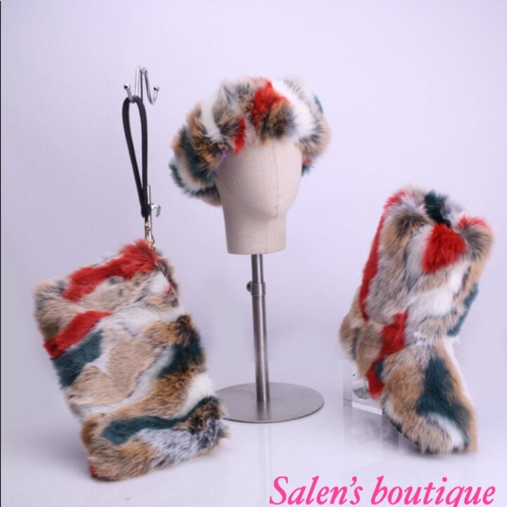 Furry boots sets